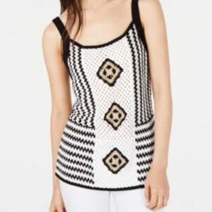 INC Womens Crocheted Sleeveless Top Zs Small
